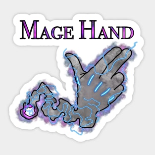 Finger Guns with Mage Hand Sticker